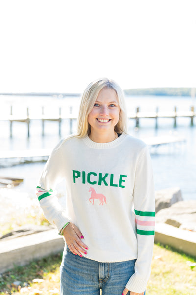 Pickle Ball Pony Sweater