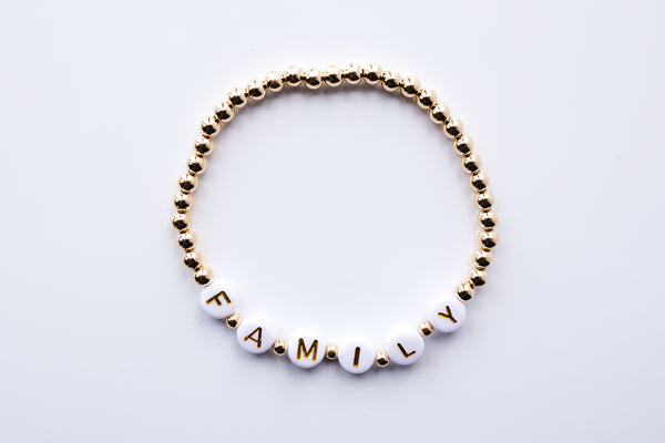 4mm Gold Personalized Bracelet
